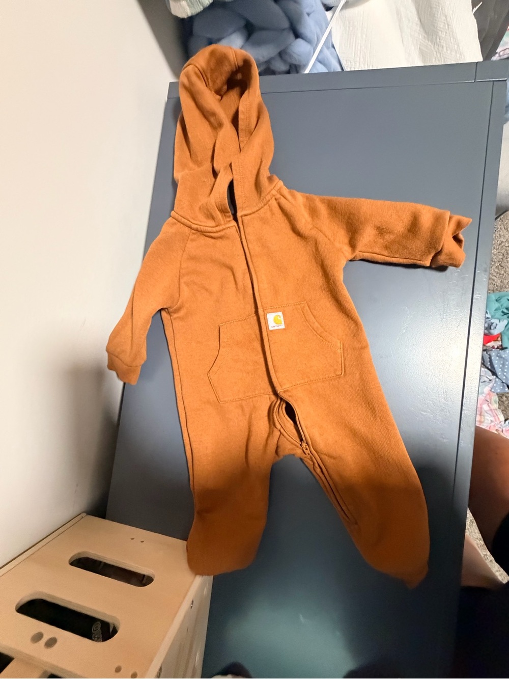Carhartt Toddler/Baby Hooded One-Piece Romper